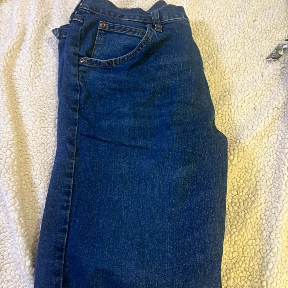 Wrangler Men's Straight Jeans - Dark Blue